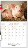 Custom Baby Animals Spiral Wall Calendar, 10.375
