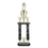 Custom Double Marbled Column Trophy w/Cup & Figure Mount (26"), Price/piece