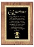Custom Black Executive Walnut Plaque Award (7