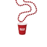 Custom Red Cup Shot Glass on Beads, 33