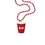 Custom Red Cup Shot Glass on Beads, 33" L x 2 1/2" Diameter, Price/piece