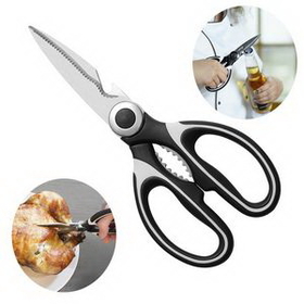 Custom Multi-functional Kitchen Scissors, 8" L x 3 5/8" W