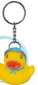 Blank Rubber Bonnet Duck Keychain
