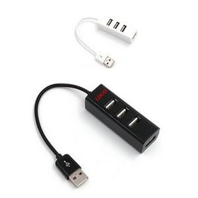 Custom 4 Port USB Hub, 2 1/2" L x 3 /4" W x 11/16" H