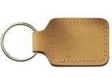 Custom Nubuck Collection Rectangular 2-Sided Sewn Key Tag (2 3/8