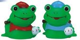 Custom Mini Rubber Baseball Frog Toy