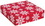 Blank Red & White Snowflakes Decorative Mailer - 12 x 12 x 3, 12" L x 12" W x 3" H, Price/piece