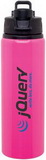 Custom 28 Oz. Neon Pink H2Go Surge Aluminum Water Bottle, 10 1/4
