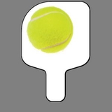 Custom Hand Held Fan W/ Full Color Tennis Ball, 7 1/2