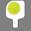 Custom Hand Held Fan W/ Full Color Tennis Ball, 7 1/2" W x 11" H, Price/piece