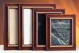 Custom Genuine Marble Plaque W/ Cherry Solid Wood Frame (12.5