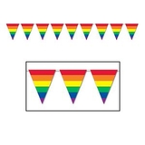 Custom Rainbow Pennant Banners, 10