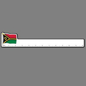 12" Ruler W/ Flag of Vanuatu