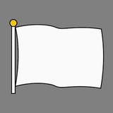 Flag (Blank) 6 Inch Ruler