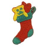 Custom Holiday Embroidered Applique - Stocking W/ Toys