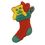 Custom Holiday Embroidered Applique - Stocking W/ Toys, Price/piece