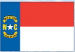 Custom Nylon North Carolina State Indoor/ Outdoor Flag (4'x6')