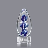 Custom Eminence Hand Blown Art Glass Award