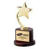 Custom Flying Gold Star Award Trophy