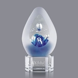 Custom Galaxy Hand Blown Art Glass Award