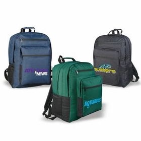 Deluxe Backpack, Promo Backpack, Custom Backpack, 12.5" L x 16.5" W x 8.5" H