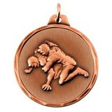 Custom Wrestling IR Series Bronze Gold Medal (1 1/2