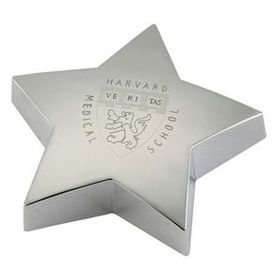 Custom Silver Star Paperweight