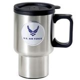 Custom Stainless Steel Travel Mug w/2