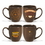 Coffee mug, 15 oz. Bistro Mug (Brown), Ceramic Mug, Personalised Mug, Custom Mug, Advertising Mug, 4.25" H x 3.75" Diameter x 2.25" Diameter, Price/piece