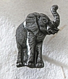 Custom Series 3000S Elephant MasterCast Design Cast Lapel Pin