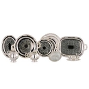 Custom Romantica Collection Silver/Black Oval Tray (16