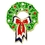 Blank Holiday- Christmas Wreath Pin, 1" L, Price/piece