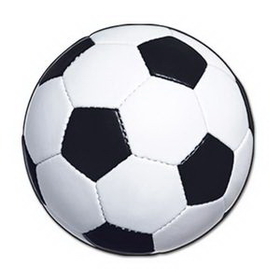 Custom Soccer Ball Cutout, 13 1/2" Diameter