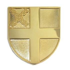 Blank Religious Pin - Episcopal Shield, 7/8" W