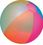 Custom 16" Inflatable Opaque Rainbow Shaded Beach Ball, Price/piece