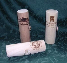 Custom 1.7" x 5" - Wood Veneer Golf Ball Box - Laser Engraved