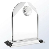 Custom Small Crystal Distinguished Golf Arch Award, 5 1/2