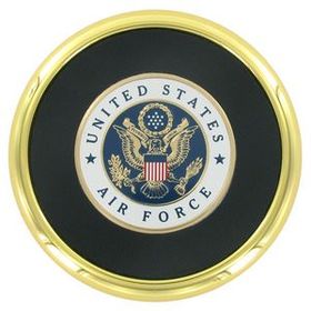 Blank Metal Coaster W/U.S. Air Force Seal Insert