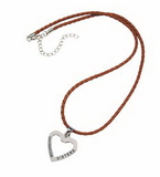 Blank Leather Necklaces with charms