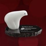 Custom Polar Bear on Granite Award - 4
