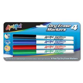 Custom 4 Pack Dry Erase Markers - Fine Tip - Usa Made