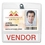 Custom Aveone Premium Grade Convention Size Badge Holder, Price/piece