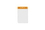 Custom Horizontal Top Load Color Bar Badge Holder 3.75"x2.63 - Orange, Price/piece