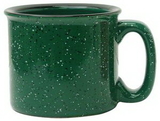 Custom Santa Fe Mug, Dark Green, 3 9/16