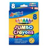 Blank 8 Pack Jumbo Crayons - Assorted Colors