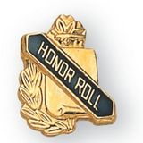 Blank Enameled & Epoxy Domed Scholastic Award Pin (Honor Roll), 5/8