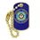 Blank U.S. Coast Guard Dog Tag Pin, 1 1/8" H x 5/8" W, Price/piece
