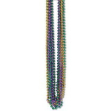 Custom Mardi Gras Small Round Party Beads, 33