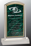 Custom Green Marble Arch Acrylic Award, 5
