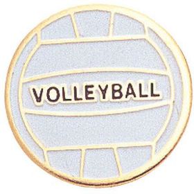 Blank Enameled Chenille Letter Pin (Volleyball)